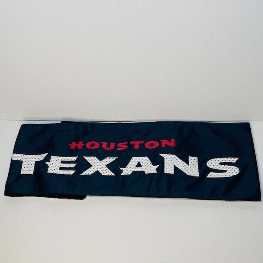 Houston‎ Texans NFL Jersey Scarf with Hidden Zip Pocket Jersey Fabric NWOT